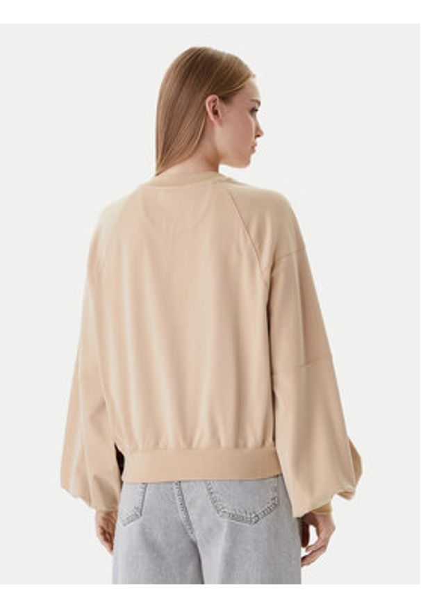 Guess Bluza W6RQ13 KD332 Beżowy Regular Fit. Kolor: beżowy. Materiał: wiskoza