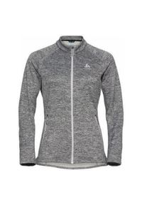 Bluza damska Odlo Mid layer full zip TENCIA. Kolor: wielokolorowy, czarny, szary