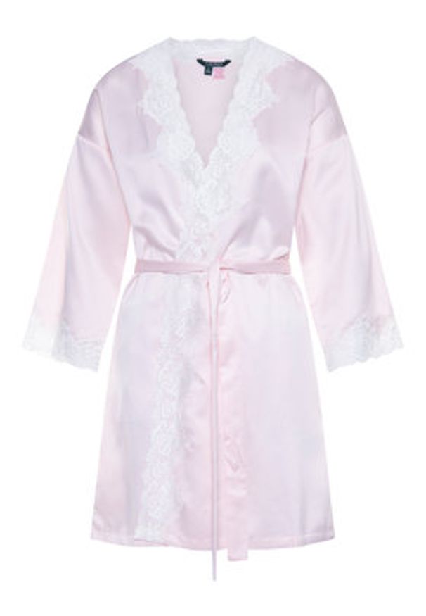 Lauren Ralph Lauren Szlafrok I8141226 Różowy. Kolor: różowy. Materiał: syntetyk