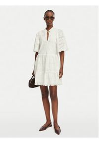 BOSS Sukienka letnia C_Denvita 50559091 Biały Regular Fit. Kolor: biały. Materiał: bawełna. Sezon: lato #4
