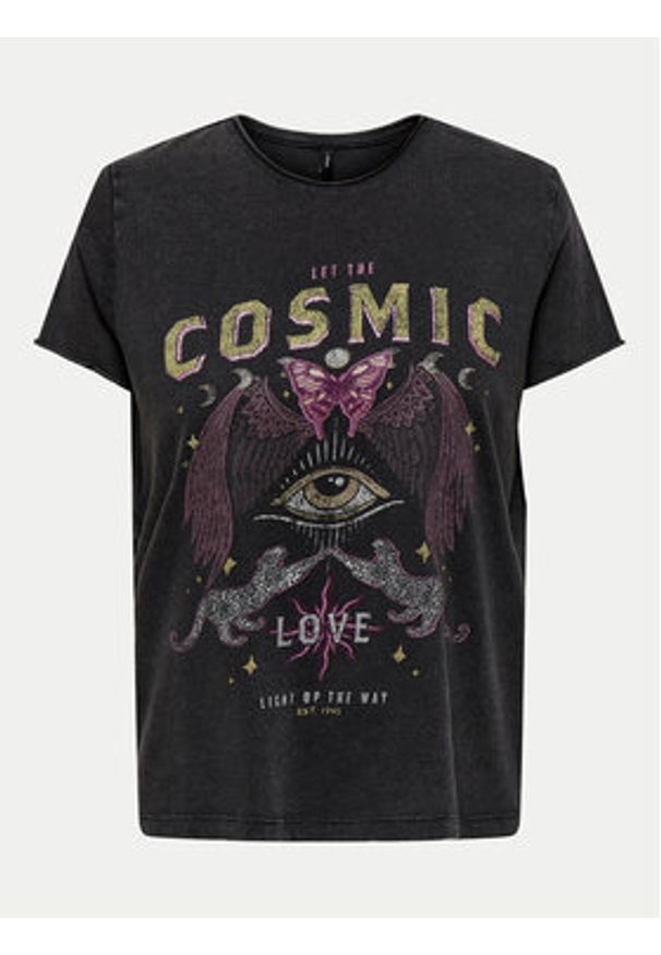 only - ONLY T-Shirt Lucy 15336965 Czarny Regular Fit. Kolor: czarny. Materiał: bawełna