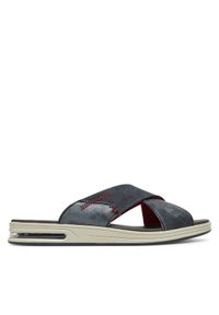 Rieker Klapki 29086-15 Granatowy. Kolor: niebieski. Materiał: syntetyk, materiał #1