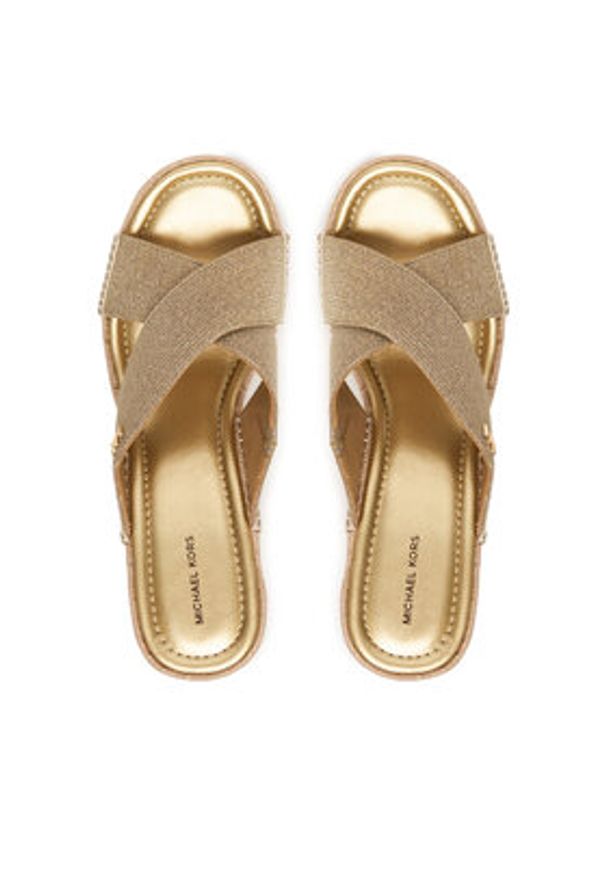 MICHAEL Michael Kors Espadryle Kenzie 40S6KZMS6D Złoty. Kolor: złoty. Materiał: materiał