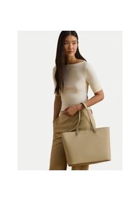 Lauren Ralph Lauren - Torebka LAUREN RALPH LAUREN. Kolor: beżowy #1