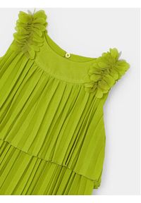 Mayoral Sukienka elegancka 3920 Zielony Regular Fit. Kolor: zielony. Materiał: syntetyk. Styl: elegancki