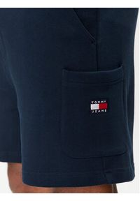 Tommy Jeans Szorty sportowe Badge DM0DM18479 Granatowy Regular Fit. Kolor: niebieski. Materiał: bawełna. Styl: sportowy #7