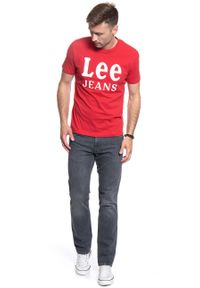 Lee - LEE LEE JEANS TEE BRIGHT RED L62BFQEF. Kolor: czerwony. Materiał: jeans #6