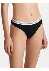 TOMMY HILFIGER - Tommy Hilfiger Stringi UW0UW05875 Czarny. Kolor: czarny. Materiał: bawełna #1
