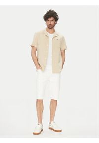 Tommy Jeans Koszula DM0DM20895 Beżowy Regular Fit. Kolor: beżowy. Materiał: bawełna #3