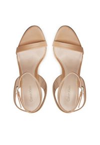 Calvin Klein Sandały Heel Sandal 90 Lth HW0HW01945 Beżowy. Kolor: beżowy #3