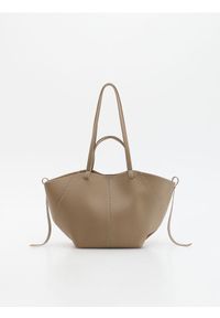 Reserved - Torebka shopper - beżowy. Kolor: beżowy. Materiał: skórzane #1