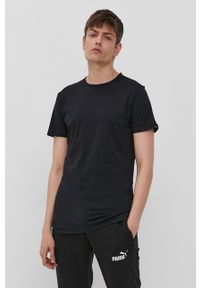 Puma T-shirt (2-pack) męski kolor czarny gładki. Okazja: na co dzień. Kolor: czarny. Materiał: dzianina. Wzór: gładki. Styl: casual