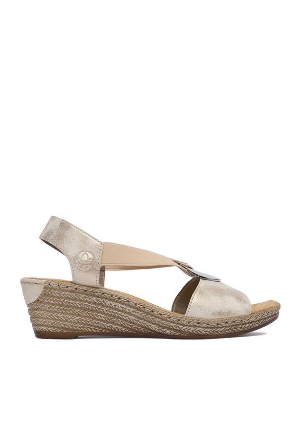 Sandały Rieker. Kolor: beżowy