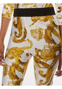 Versace Jeans Couture Legginsy 76HAC101 Biały Skinny Fit. Kolor: biały. Materiał: syntetyk #3