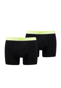 Bokserki męskie Head Basic Boxer 2 Pack. Kolor: wielokolorowy, czarny, zielony