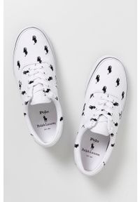 Polo Ralph Lauren Tenisówki męskie kolor biały. Nosek buta: okrągły. Zapięcie: sznurówki. Kolor: biały. Materiał: guma #4