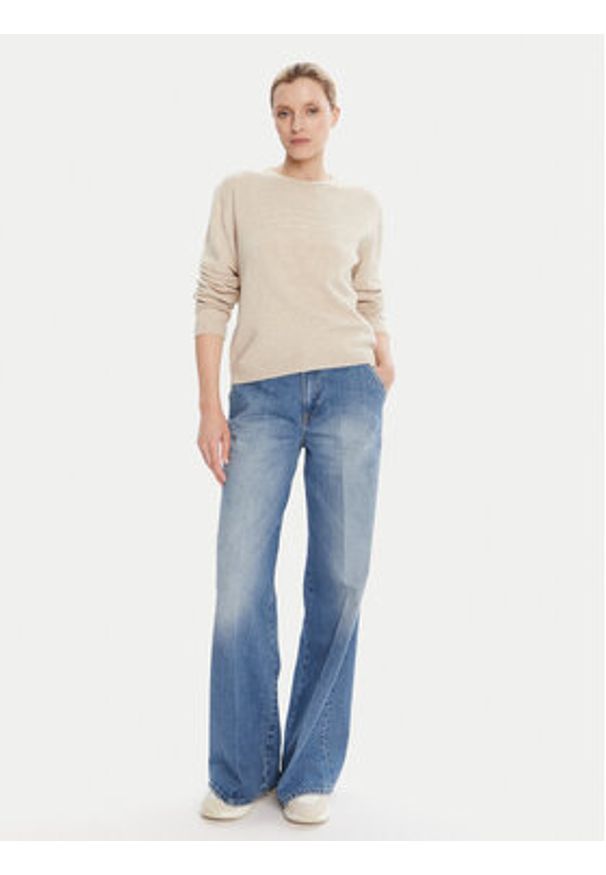 JOOP! Sweter 58 253KN58Kumo 30047489 Beżowy Loose Fit. Kolor: beżowy. Materiał: syntetyk