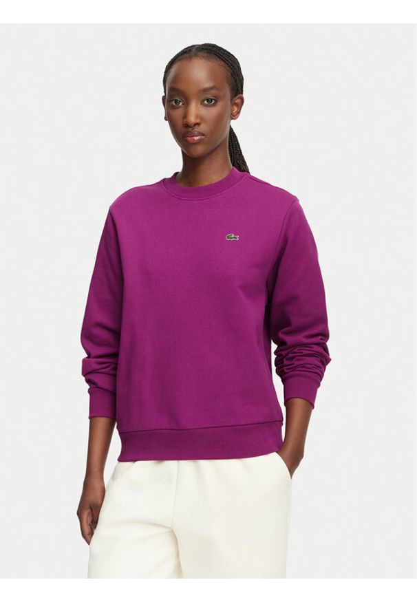 Lacoste Bluza SF5270 Różowy Regular Fit. Kolor: różowy. Materiał: bawełna