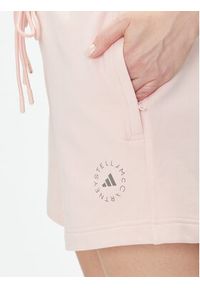 Adidas by Stella McCartney - adidas by Stella McCartney Szorty sportowe True Casuals JI5060 Różowy Loose Fit. Kolor: różowy. Materiał: bawełna #4