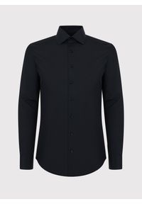 Pako Lorente - PAKO LORENTE – Bawełniana czarna koszula męska. Kolor: czarny. Materiał: bawełna. Długość rękawa: długi rękaw. Długość: długie. Wzór: gładki #2