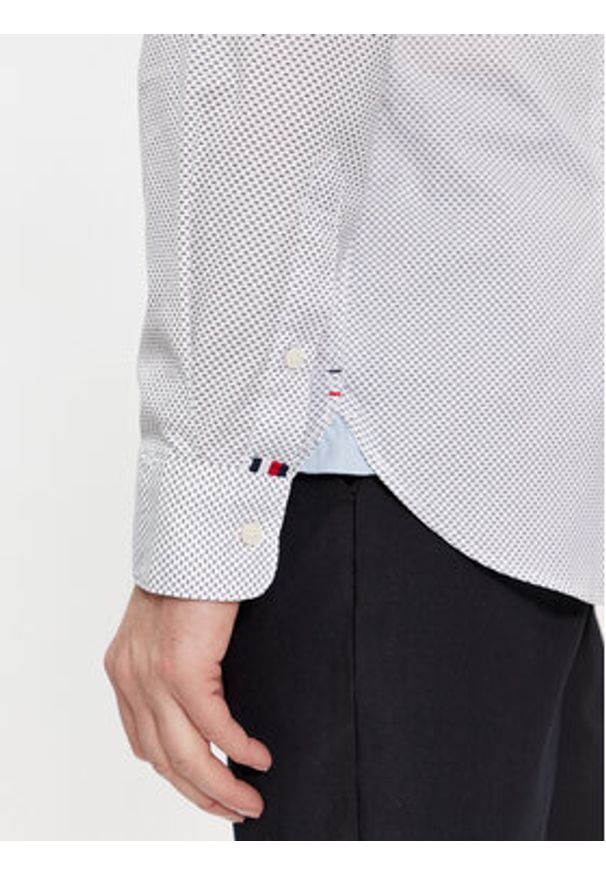TOMMY HILFIGER - Tommy Hilfiger Koszula MW0MW33762 Biały Regular Fit. Kolor: biały. Materiał: bawełna