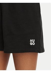 Hugo - HUGO Szorty sportowe Ninosta 50536943 Czarny Relaxed Fit. Kolor: czarny. Materiał: bawełna #4