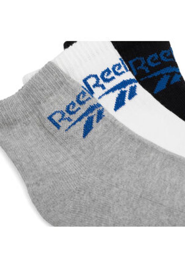 Reebok Zestaw 3 par wysokich skarpet unisex R0255-SS24 (3-pack) Kolorowy. Materiał: bawełna. Wzór: kolorowy