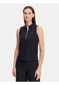 GANT - Gant Polo 4200560 Granatowy Regular Fit. Typ kołnierza: polo. Kolor: niebieski. Materiał: bawełna #1