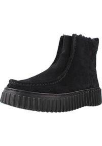 Clarks - CLARKS TORHILL COZY Czarny. Kolor: czarny. Materiał: tkanina. Styl: sportowy #1