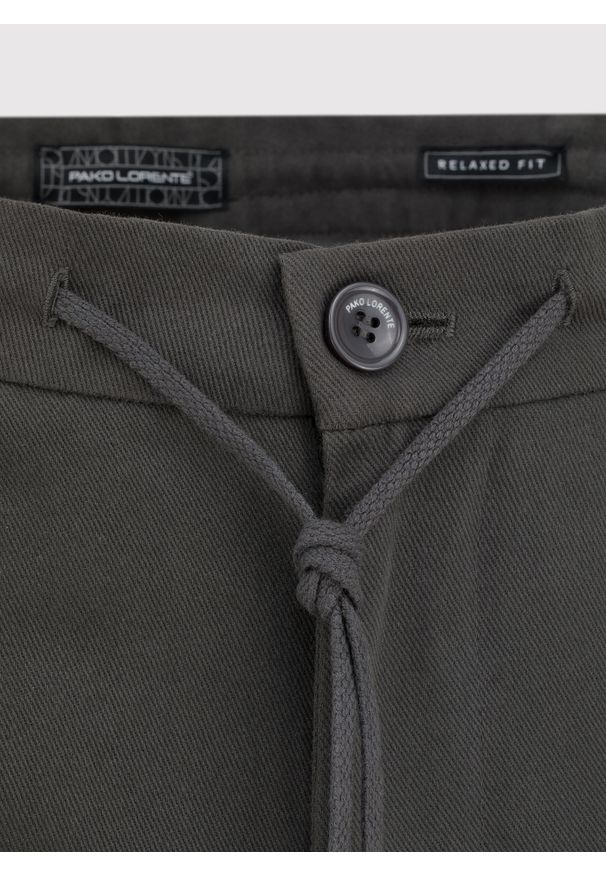 Pako Lorente - PAKO LORENTE – Bawełniane spodnie męskie casual. Okazja: na co dzień. Materiał: bawełna. Wzór: gładki. Styl: casual