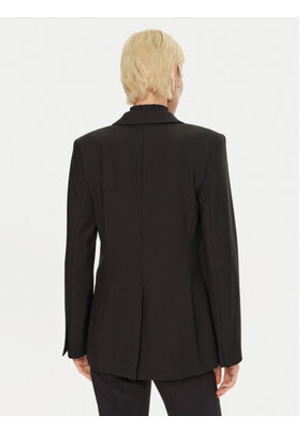 Calvin Klein Marynarka K20K207632 Czarny Slim Fit. Kolor: czarny. Materiał: wełna, syntetyk