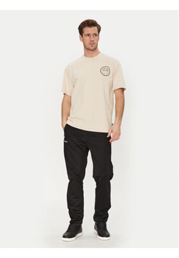 Ellesse T-Shirt Duomo SHZ21889 Beżowy Relaxed Fit. Kolor: beżowy. Materiał: syntetyk