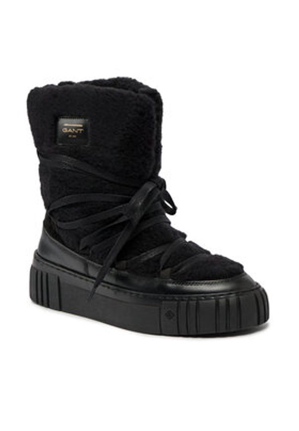 GANT - Gant Śniegowce Snowmont Mid Boot 27541370 Czarny. Kolor: czarny. Materiał: skóra
