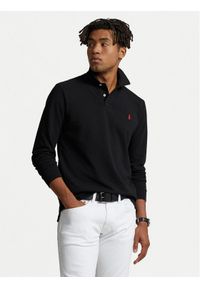 Polo Ralph Lauren Polo 710680790045 Czarny Custom Slim Fit. Typ kołnierza: polo. Kolor: czarny. Materiał: bawełna