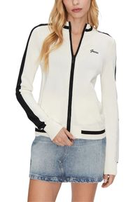 Guess - GUESS Beżowa bluza damska rozpinana Full. Kolor: beżowy #4