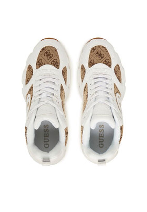 Guess Sneakersy FLFI2B ELE12 Biały. Kolor: biały. Materiał: skóra