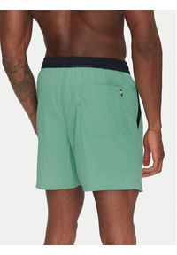 TOMMY HILFIGER - Tommy Hilfiger Szorty kąpielowe UM0UM03455 Zielony Slim Fit. Kolor: zielony. Materiał: syntetyk #3