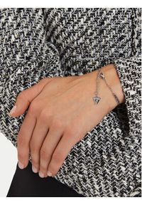 Guess Bransoletka JUBB04 594JW Srebrny. Materiał: metalowe, srebrne. Kolor: srebrny