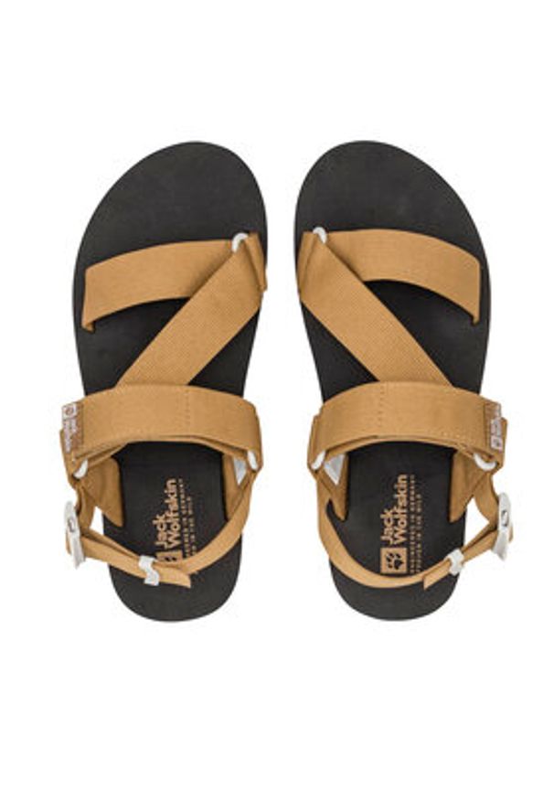 Jack Wolfskin Sandały Urban Entdeckung Belt Sandal 4056801 Brązowy. Kolor: brązowy. Materiał: materiał