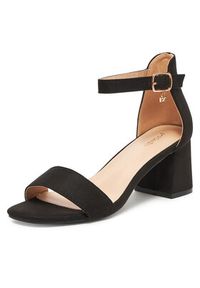 DeeZee Sandały 5250-1 Czarny. Kolor: czarny. Materiał: materiał #3