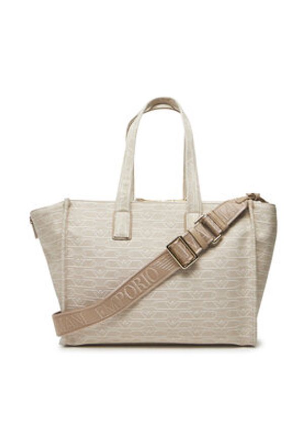 Emporio Armani Torebka EW000370 AF12993 F1073 Beżowy. Kolor: beżowy