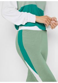 Bluza dresowa + legginsy z przyjaznej dla środowiska wiskozy (2 części) bonprix dymny zielony - dymny szmaragdowy. Kolor: zielony. Materiał: dresówka, wiskoza #5