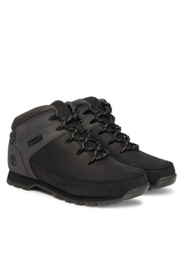 Timberland Trekkingi Euro Sprint Mid A1KAC Czarny. Kolor: czarny. Materiał: zamsz, skóra. Sport: turystyka piesza, bieganie