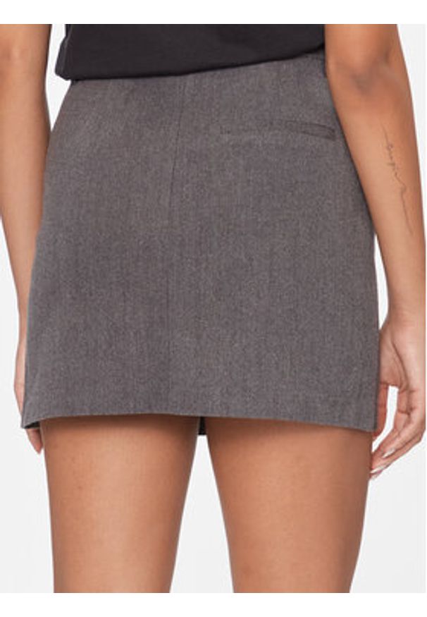 JDY Spódnica mini Sabina 15312394 Szary Regular Fit. Kolor: szary. Materiał: syntetyk