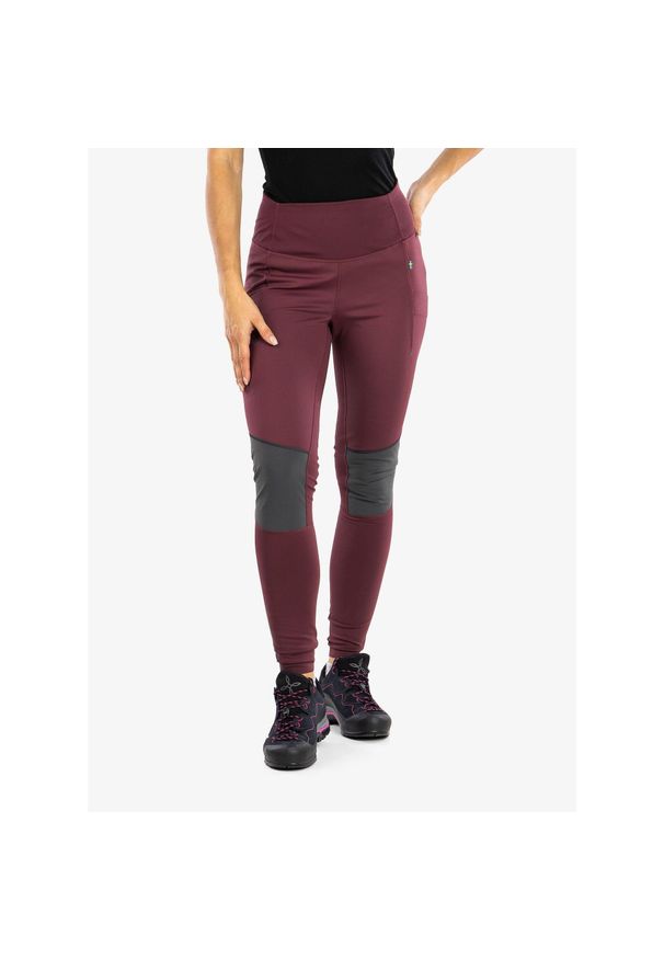 Fjällräven - Spodnie damskie Fjallraven Abisko Varm Trekking Tights. Kolor: czerwony. Sport: turystyka piesza