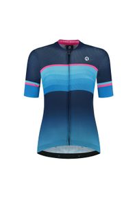 ROGELLI - Koszulka rowerowa damska Rogelli Impress II. Kolor: wielokolorowy, różowy, niebieski