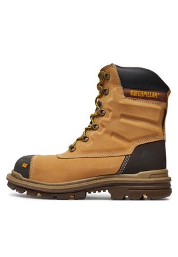 CAT Footwear Trapery Premier 8" WP TX P720148 Brązowy. Kolor: brązowy. Materiał: skóra