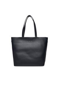 TOMMY HILFIGER - Tommy Hilfiger Torebka Th Logotape Tote AW0AW17693 Granatowy. Kolor: niebieski. Materiał: skórzane