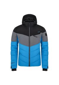 GLENMUIR - Glemo Orisino męska kurtka narciarska 2XL – wodoodporna, wiatroszczelna. Kolor: szary, niebieski, czarny, wielokolorowy, fioletowy. Sezon: zima. Sport: narciarstwo #1