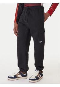 DC Spodnie dresowe EDYFB03094 Czarny Regular Fit. Kolor: czarny. Materiał: bawełna